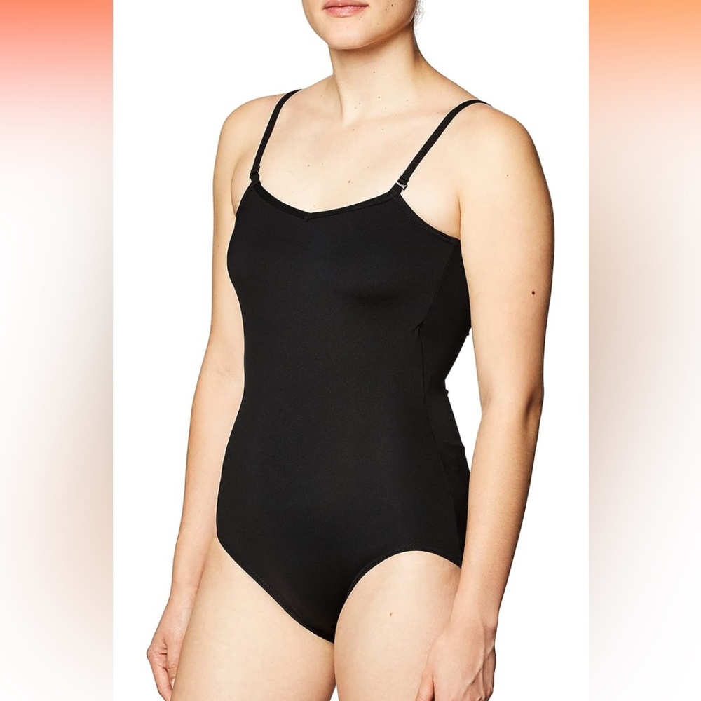 NWT Capezio Women's Camisole Leotard With Adjustable Straps